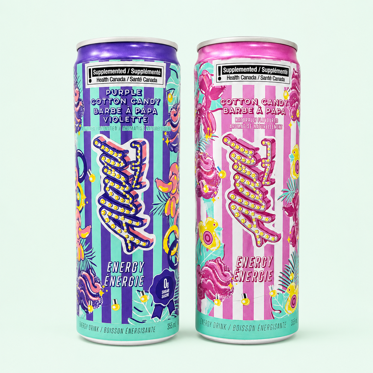 Alani Nu Cotton Candy Energy Drink Duo Bundle