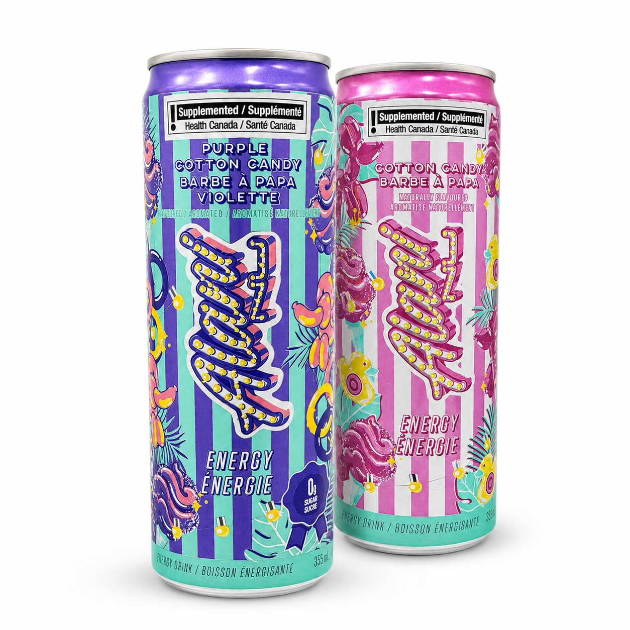 Alani Nu Cotton Candy Energy Drink Duo Bundle