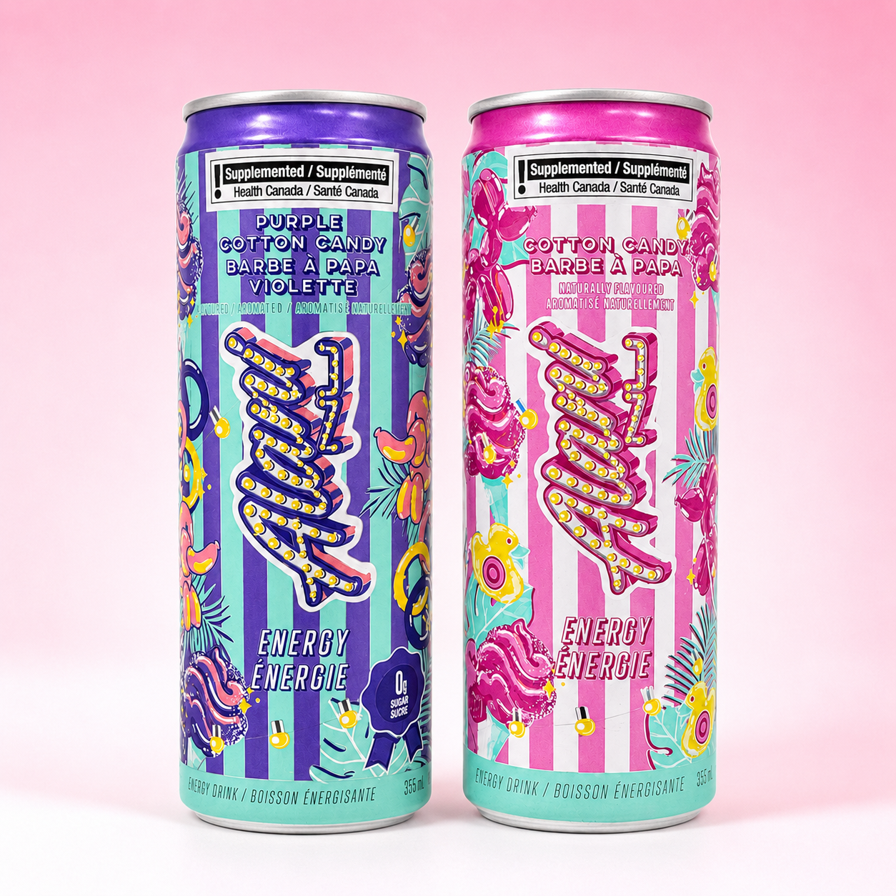 Alani Nu Cotton Candy Energy Drink Duo Bundle