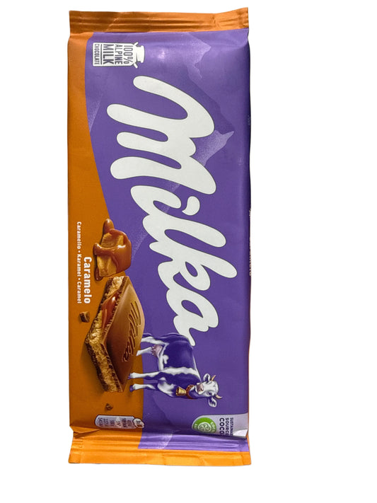 Milka Caramelo Chocolate Bar 100G - Belgium Edition