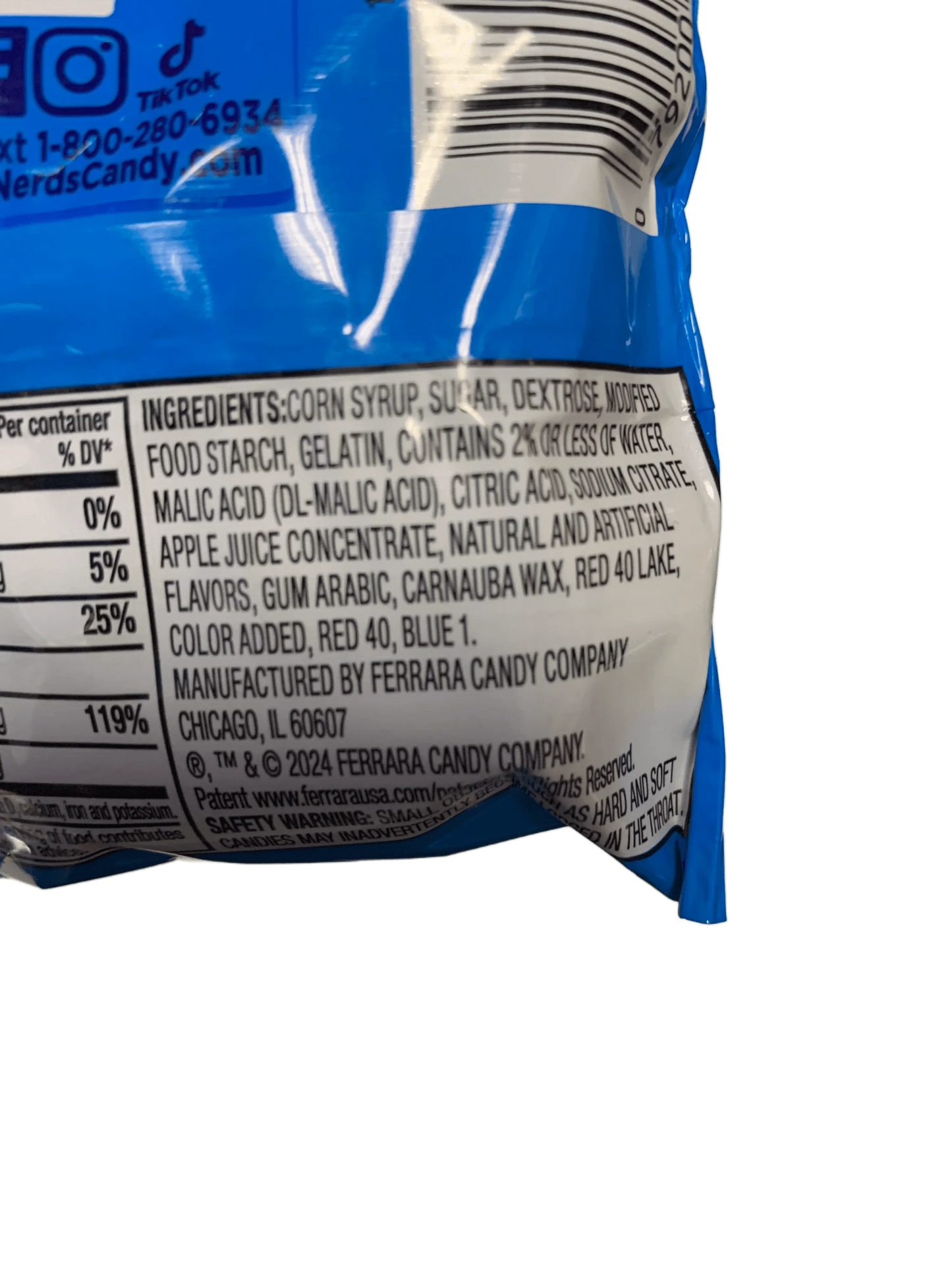 Nerds Gummy Clusters Berry Punch Rush Share Pack 30G - U.S Edition