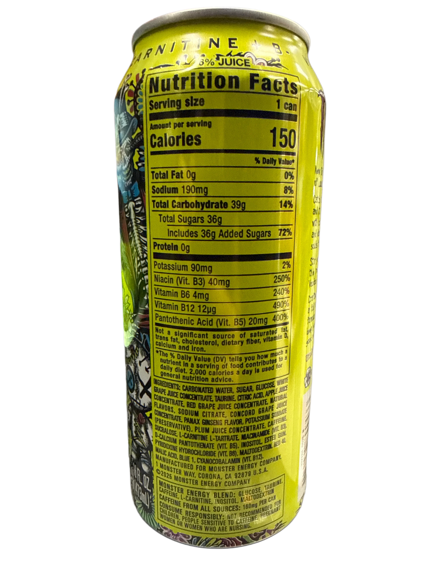 Monster Voodoo Grape Energy Drink 473ML - International Edition