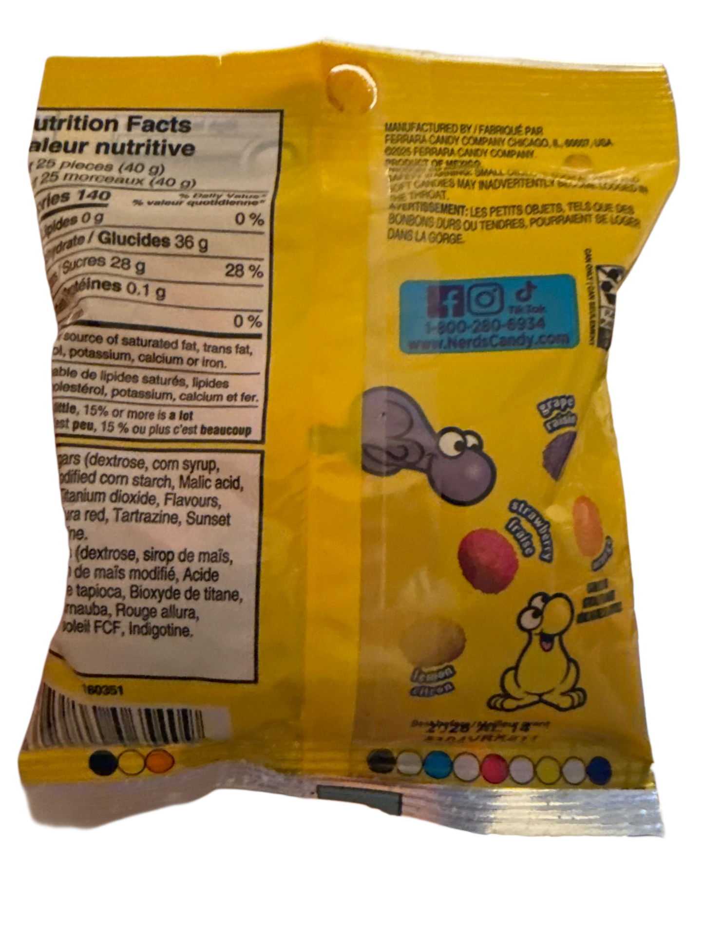 Nerds Big Chewy Candy 99G - Mexico Edition