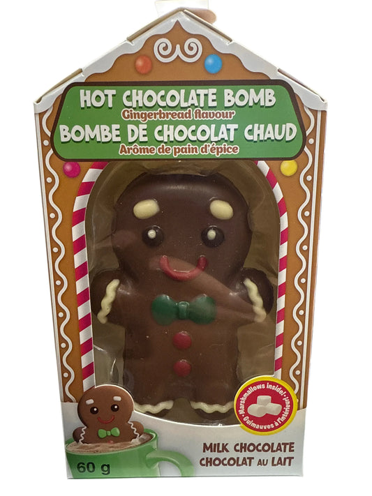 Hot Chocolate Bomb Christmas Gingerbread Flavour 60G - U.S edition