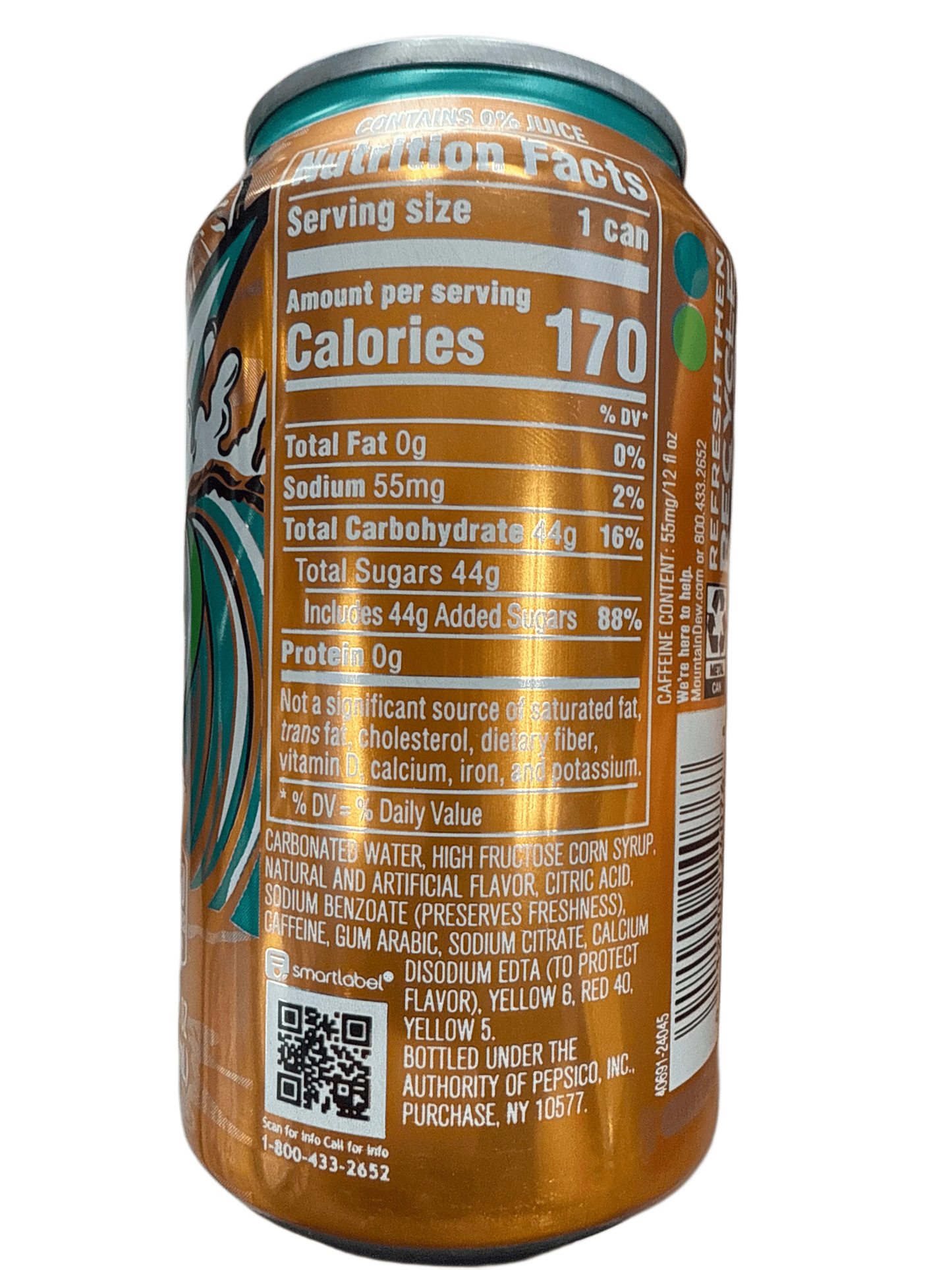 Mountain Dew Baja Cabo Citrus Can 355ML