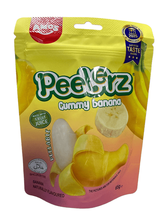 Peelerz Gummy Banana Peelable Candy 65G - German Edition