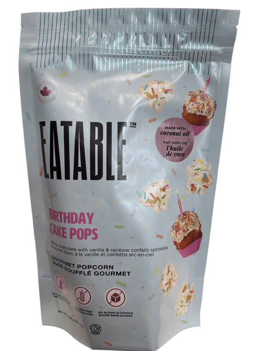 Eatable Birthday Cake Pops Popcorn 125G - Canadian Edition