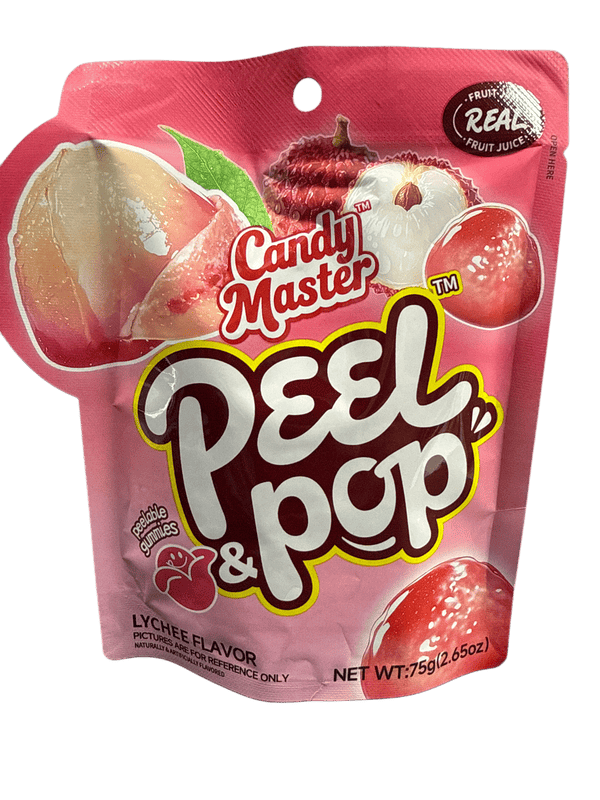 Peel & Pop Peelable Lychee Gummies 75G - China Edition