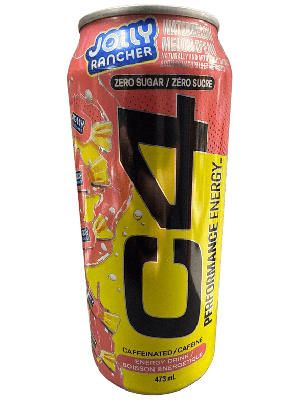 C4 Jolly Rancher Zero Sugar Watermelon Flavor 473ML - Canadian Edition