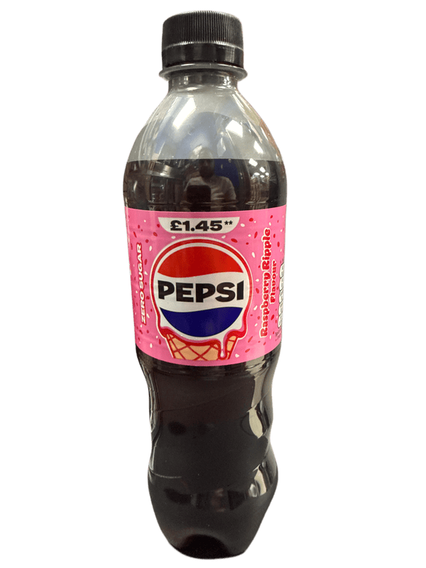 Pepsi Zero Sugar Raspberry Ripple 500ML - U.K Edition