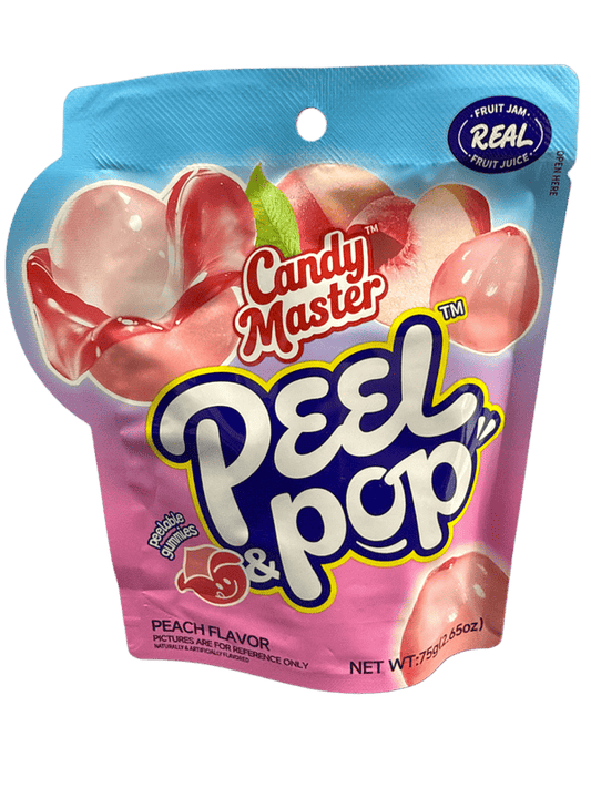 Peel & Pop Peelable Peach Gummies 75G - China Edition