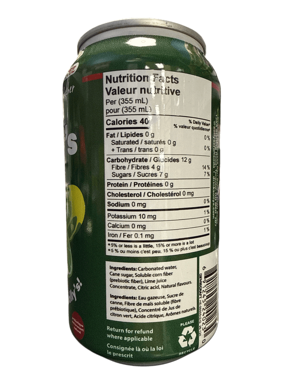 Solly's Limited Edition Kosher Dill And Lime Prebiotic Soda 355ML - Canadian Edition