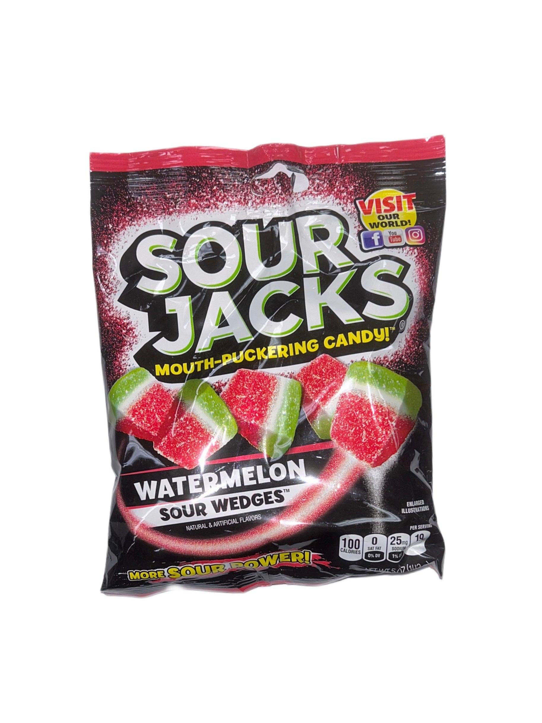 Sour Jacks Mouth Puckering Watermelon Candy Bag - Extreme Snacks