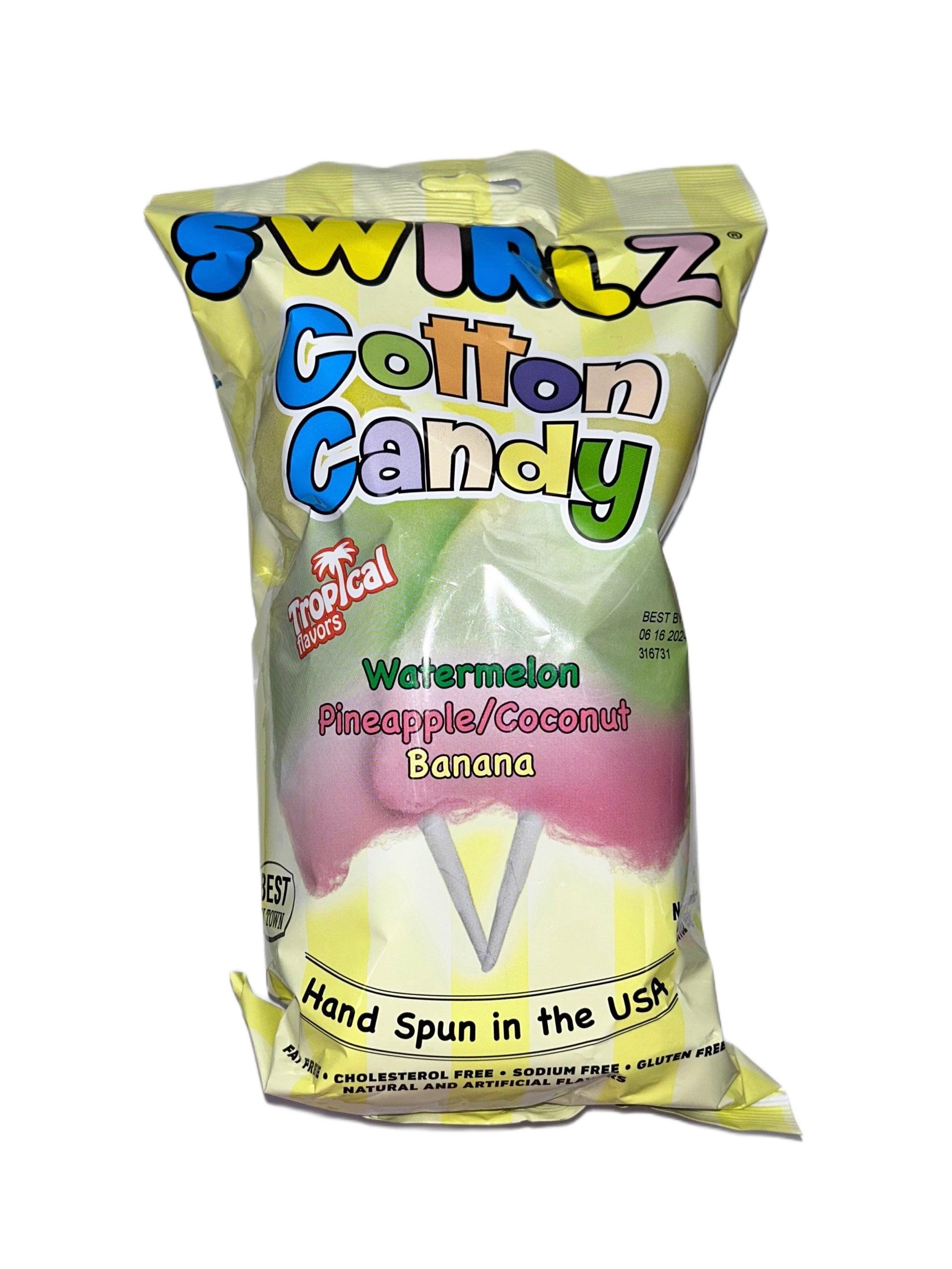 Swirlz Cotton Candy Watermelon Pineapple Coconut Banana - Extreme Snacks