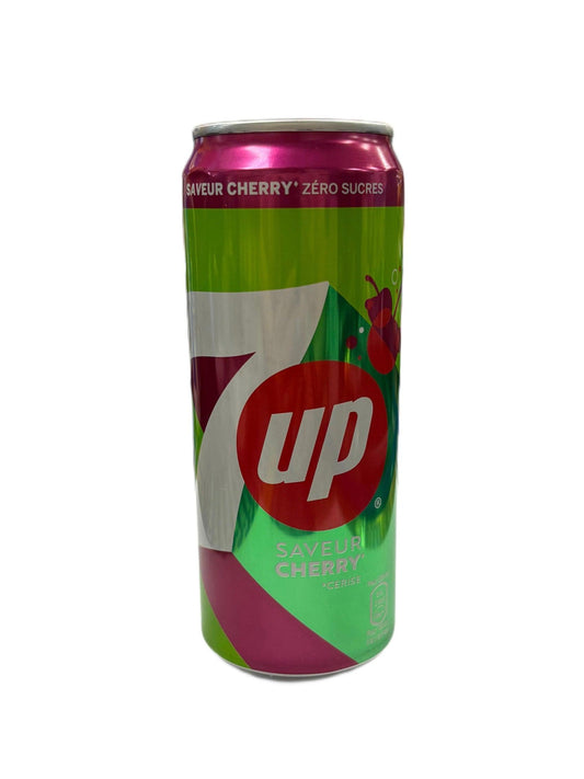 7UP Saveur Cherry Zero Sugar 330ML France Edition