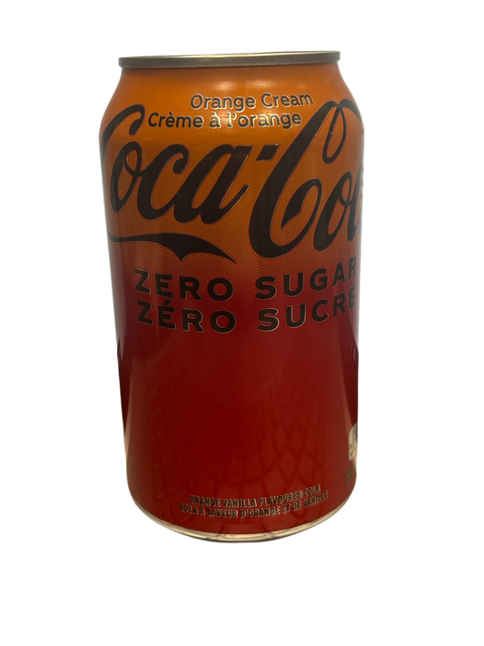 Coca Cola Zero Orange Cream Soda Can 355 ML - Canada Edition