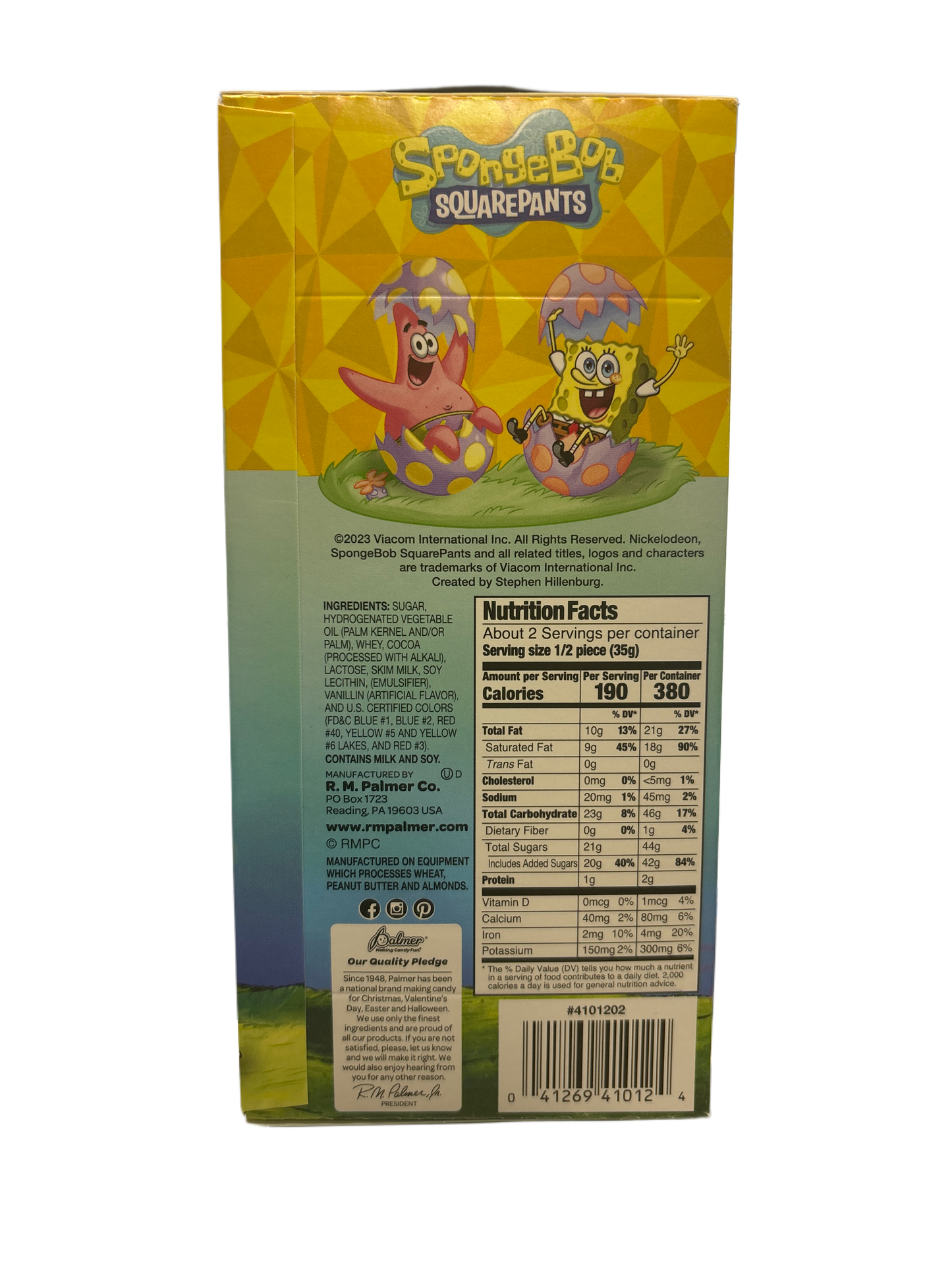 Spongebob Squarepants Chocolate Candy Happy Easter