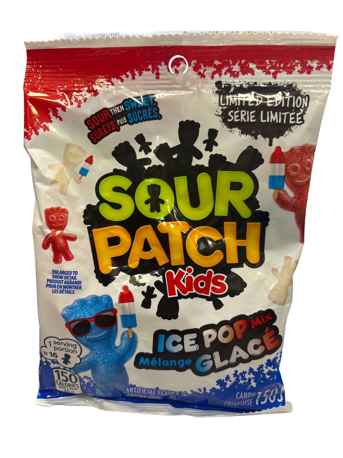 Sour Patch Kids Ice Pop 150G limited Edition - Canada Edition