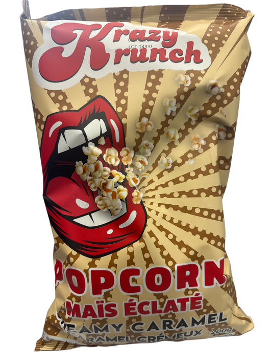 Krazy Krunch Popcorn Creamy Caramel 200G - Canada Edition