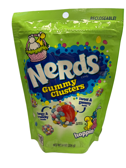 Nerds Gummy Clusters Easter Hoppin Candy Bag 8OZ - U.S Edition