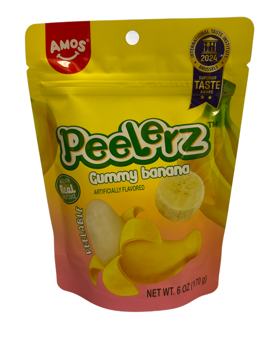 Peelerz Gummy Banana Candy Bag 6OZ - China Edition