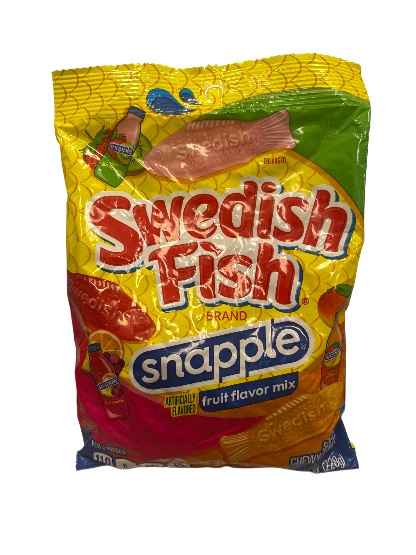 Swedish Fish Snapple Fruit Flavor Mix Candy Bag 228G - U.S Edition