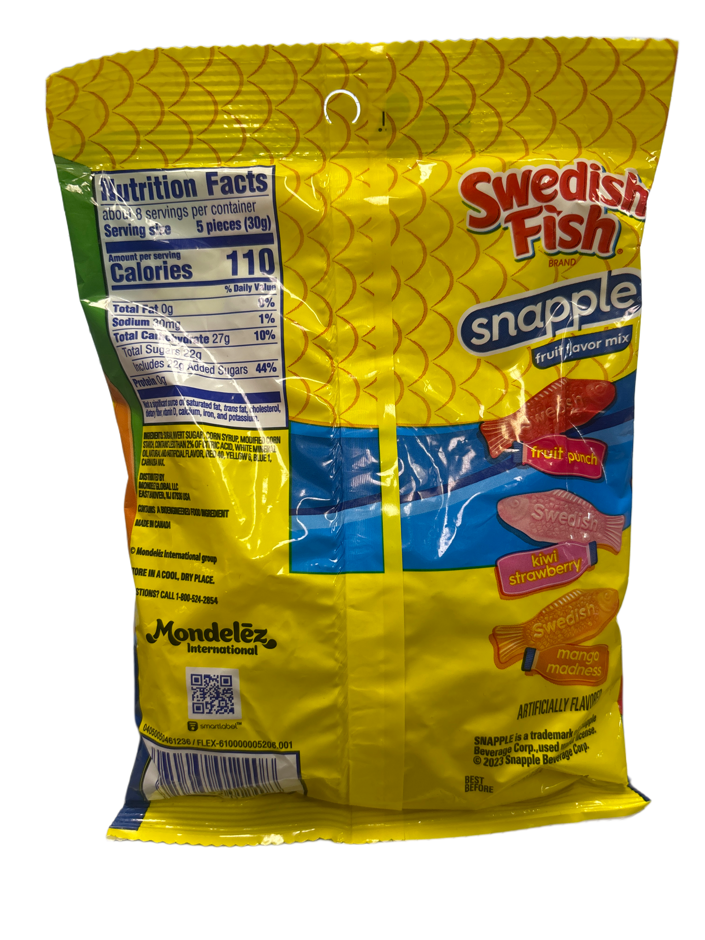 Swedish Fish Snapple Fruit Flavor Mix Candy Bag 228G - U.S Edition