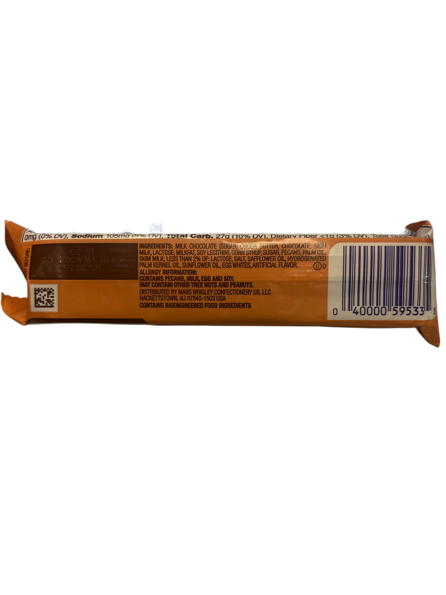 Snickers Pecan Share Size Chocolate Bar 2.82OZ - U.S Edition