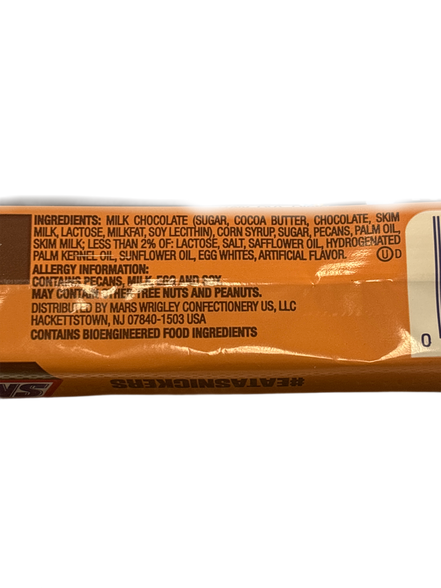 Snickers Pecan Share Size Chocolate Bar 2.82OZ - U.S Edition