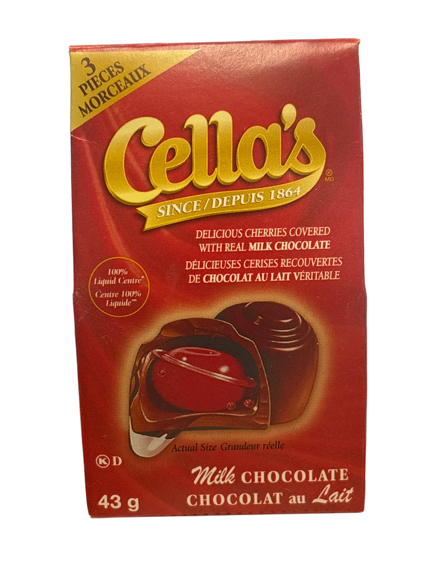 Cella's Delicious Cherry Chocolate 43G - Canada Edition