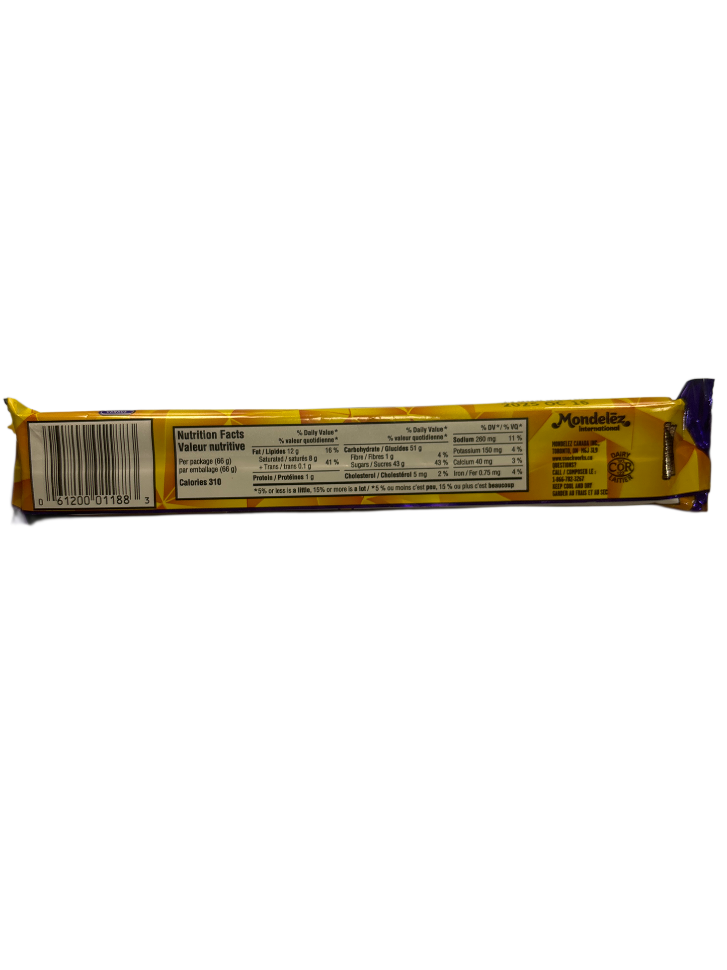 Crunchie King Size Chocolate Bar 66G - Canada Edition