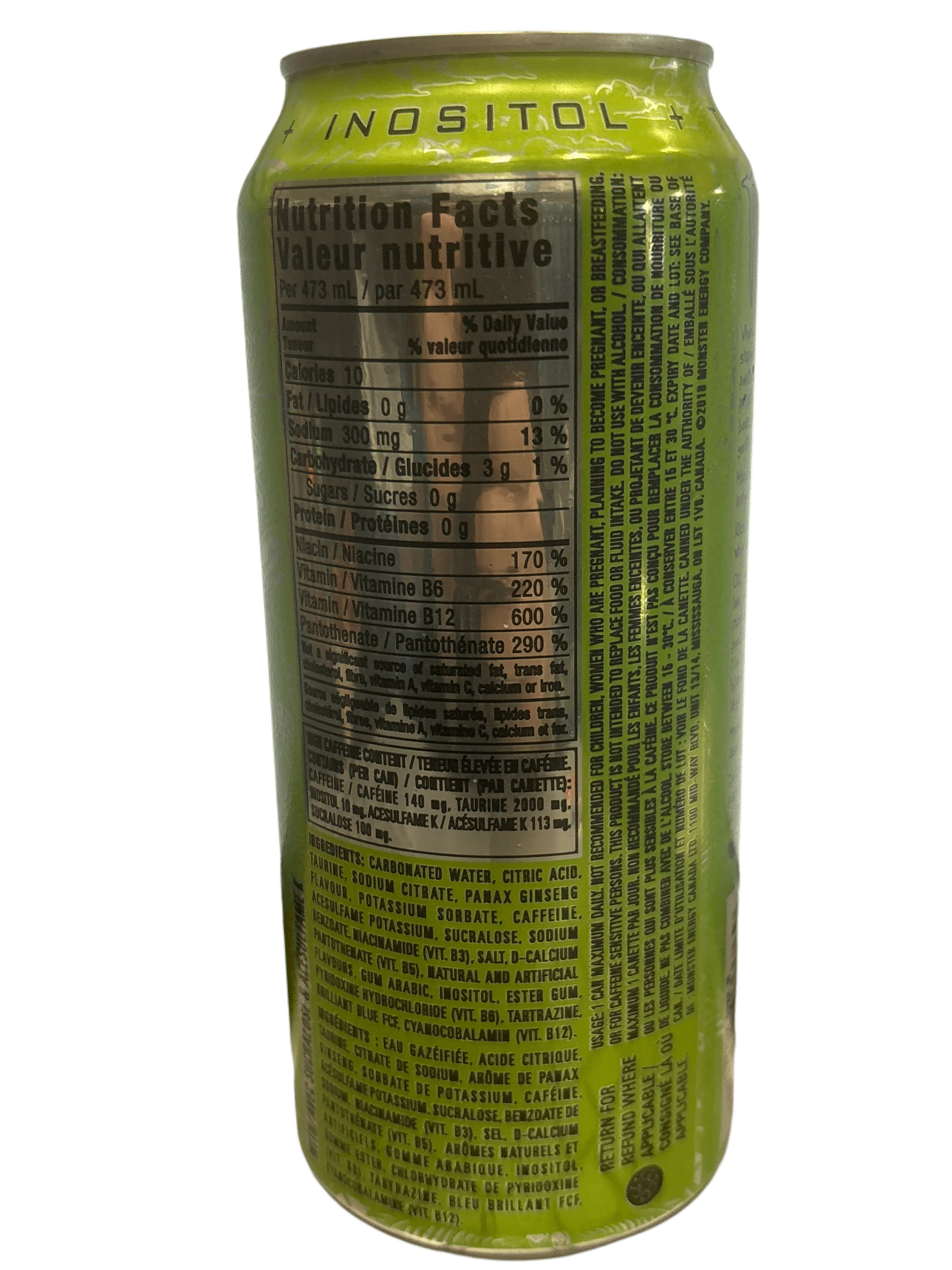 Monster Energy Ultra Paradise Zero Sugar Drink 473ML - Canadian Editio