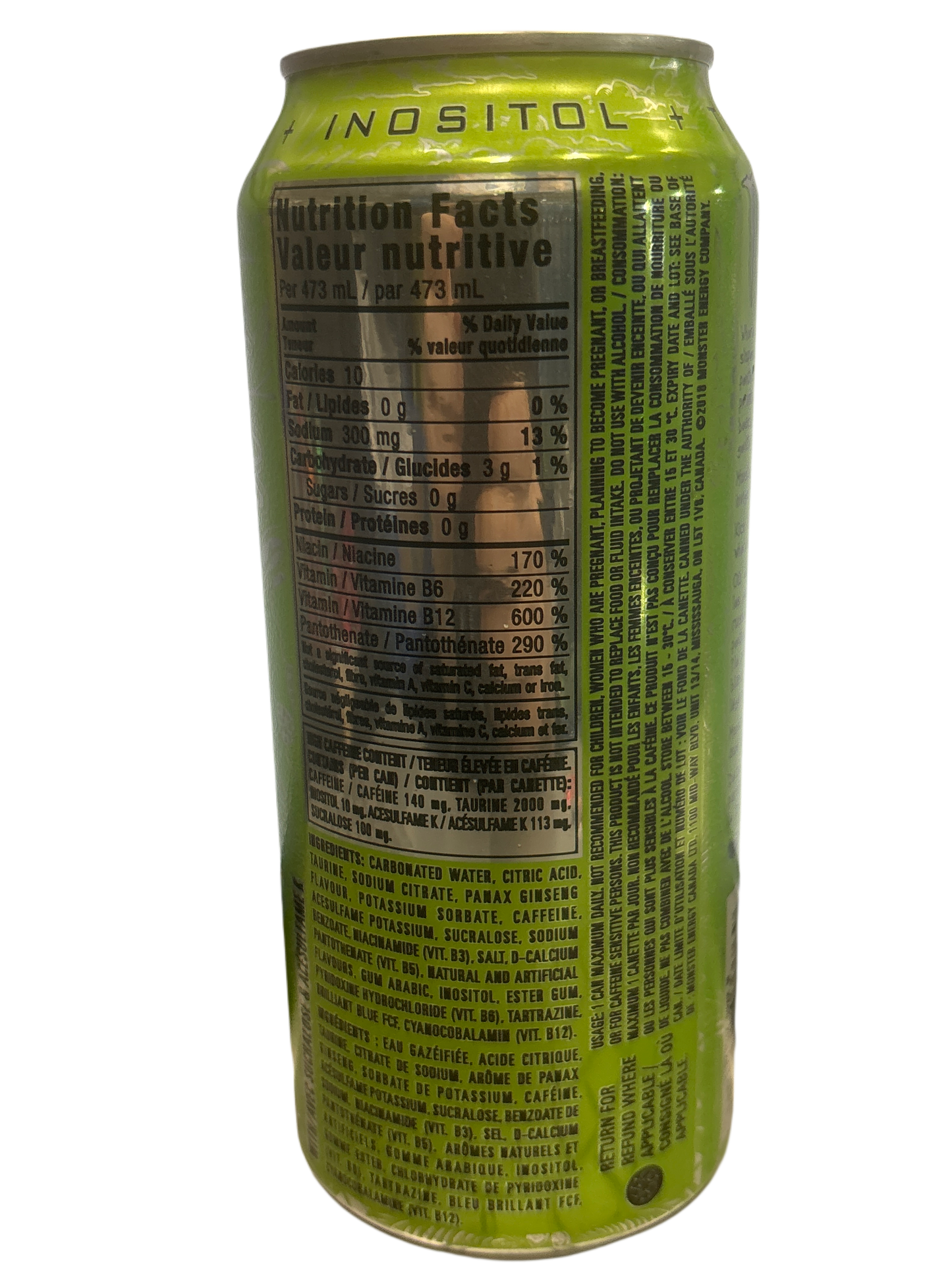 Monster Energy Ultra Paradise Zero Sugar Drink 473ML - Canada Edition