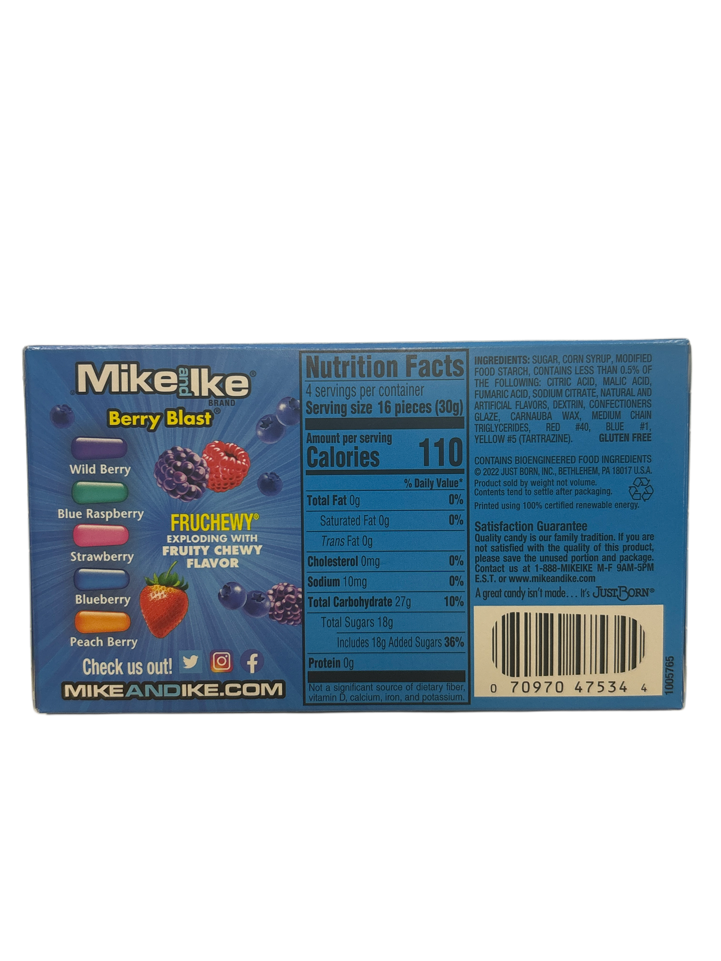 Mike & Ike Berry Blast Theatre Box 4.25OZ - U.S Edition