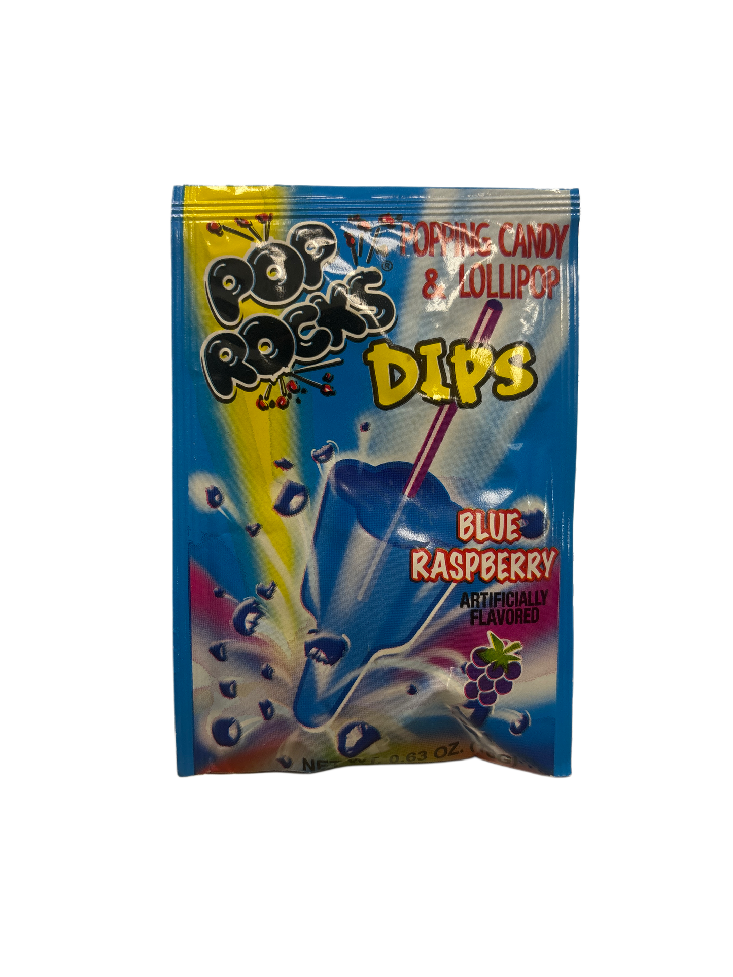 Pop Rocks Popping Candy & Lollipop Dips Blue Raspberry 18G - Spain Edition