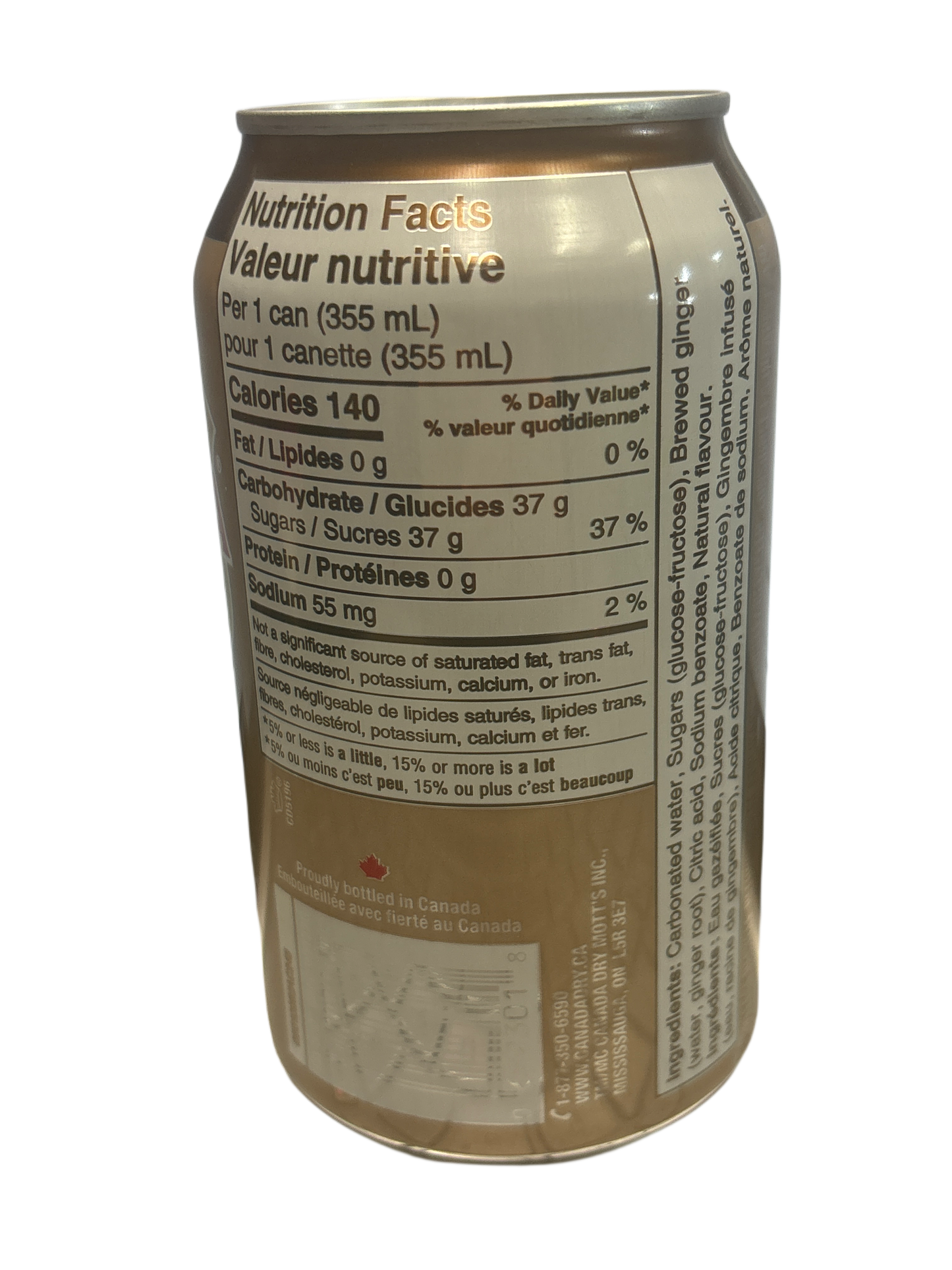 Canada Dry Ginger Beer 355ML - Canada Edition