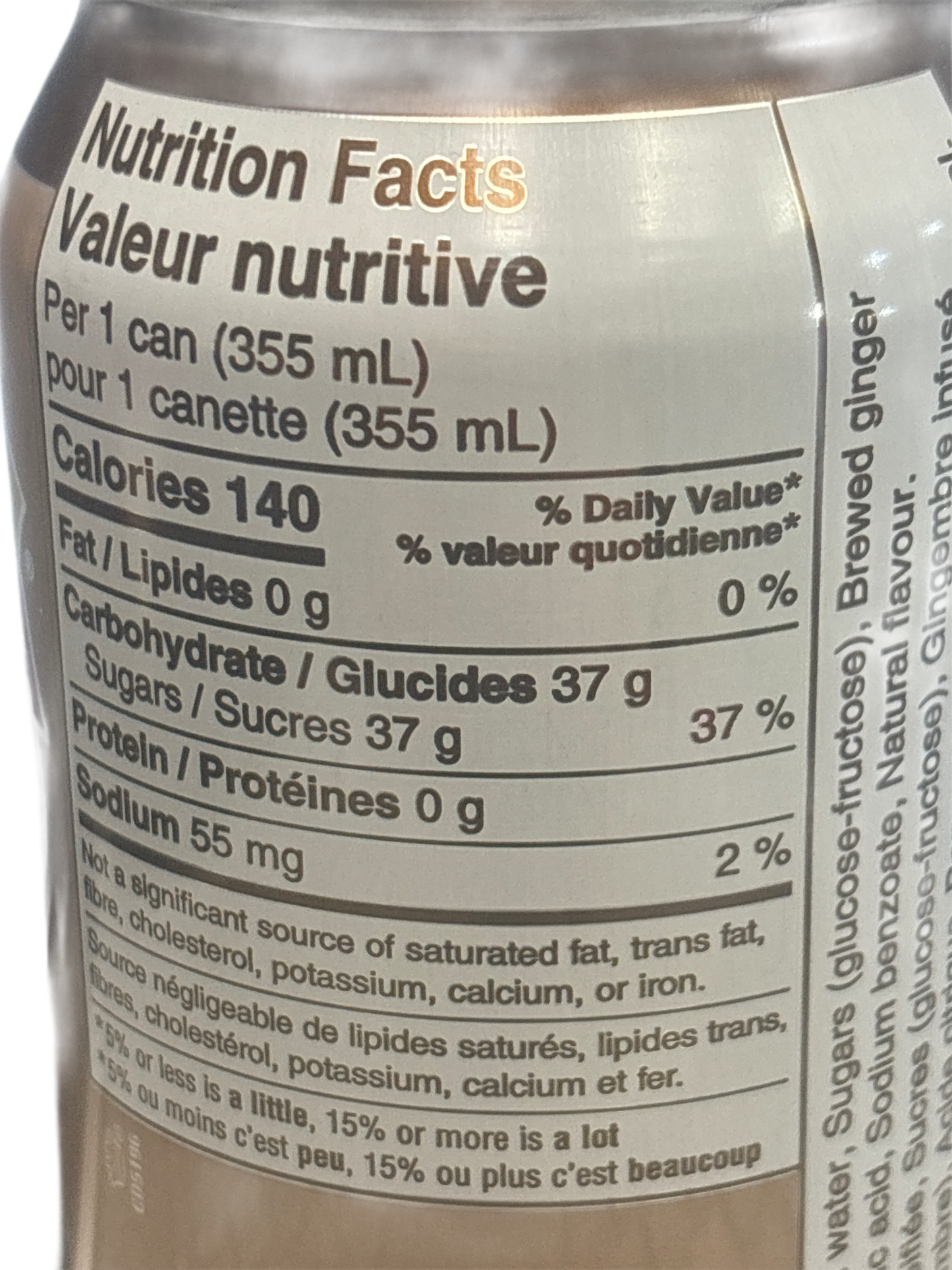 Canada Dry Ginger Beer 355ML - Canada Edition