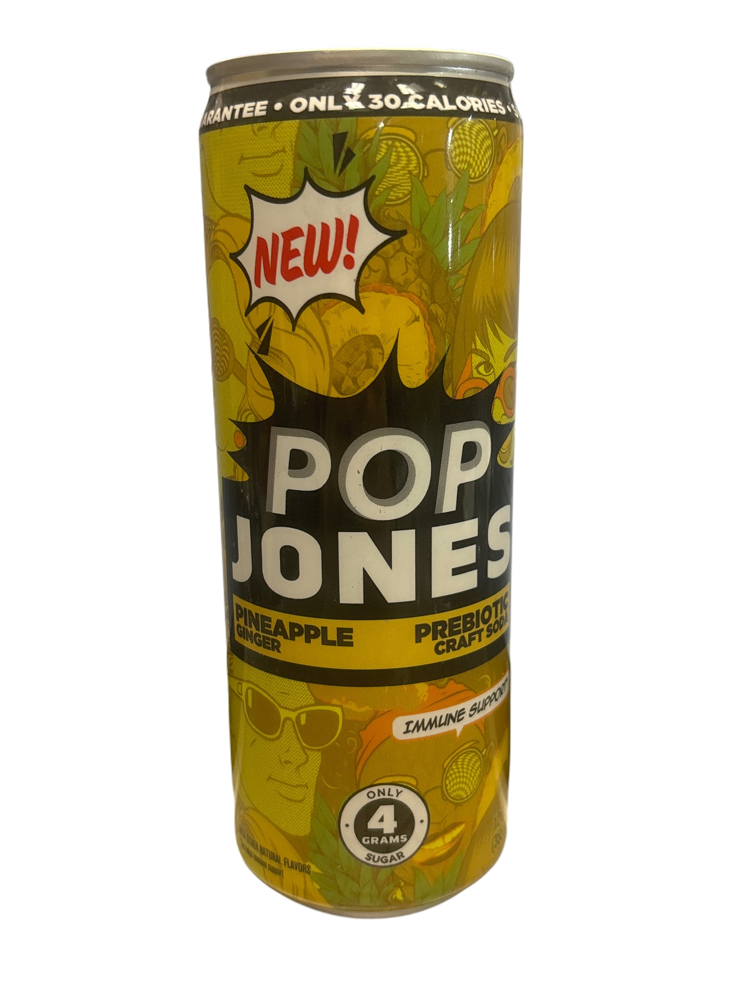 Pop Jones Pineapple Ginger Soda Drink 355ML - Canada Edition