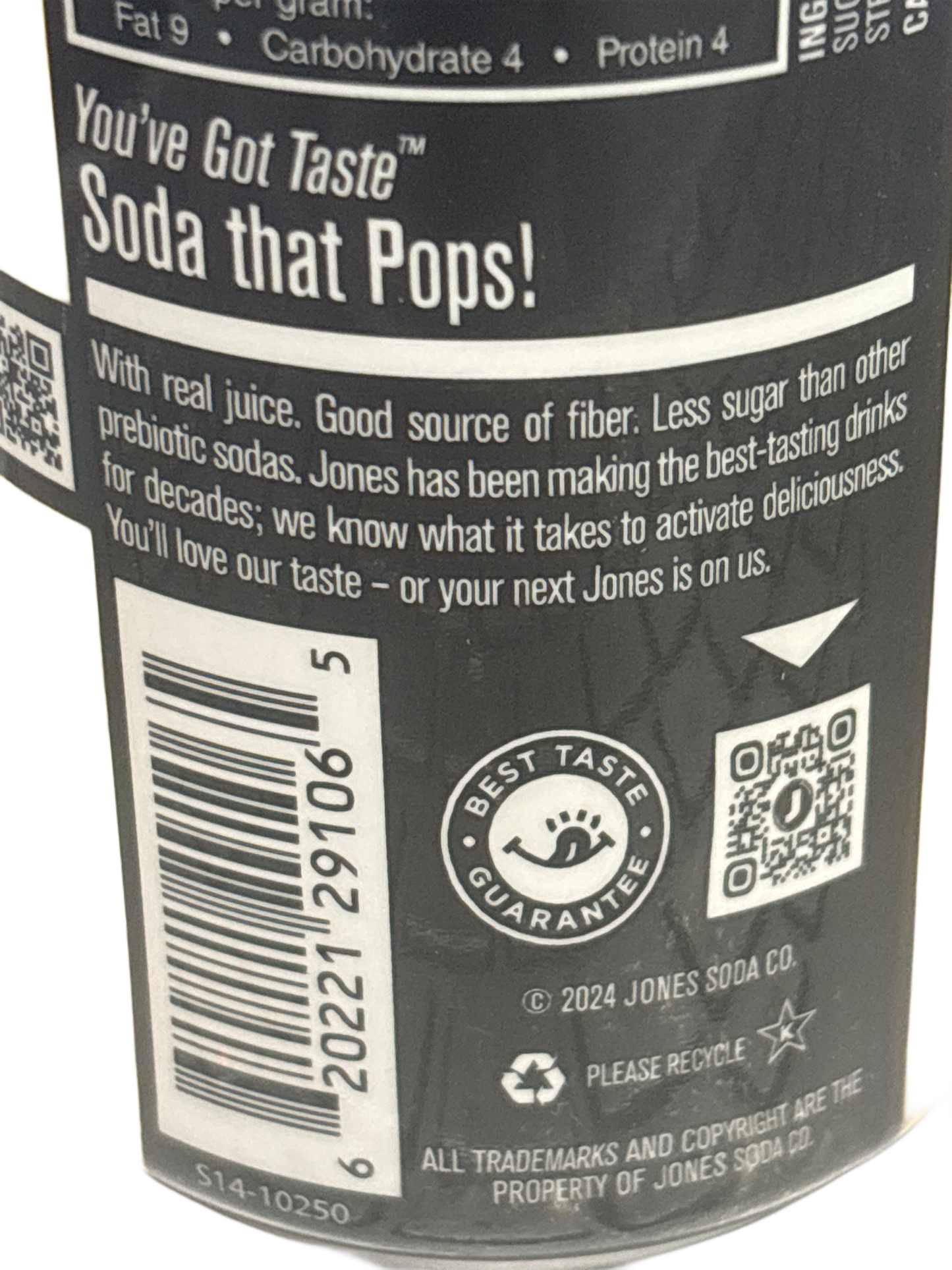 Pop Jones Pineapple Ginger Soda Drink 355ML - Canada Edition