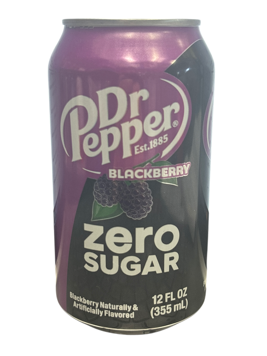 Dr. Pepper Blackberry Zero Sugar Can 355ML - U.S Edition