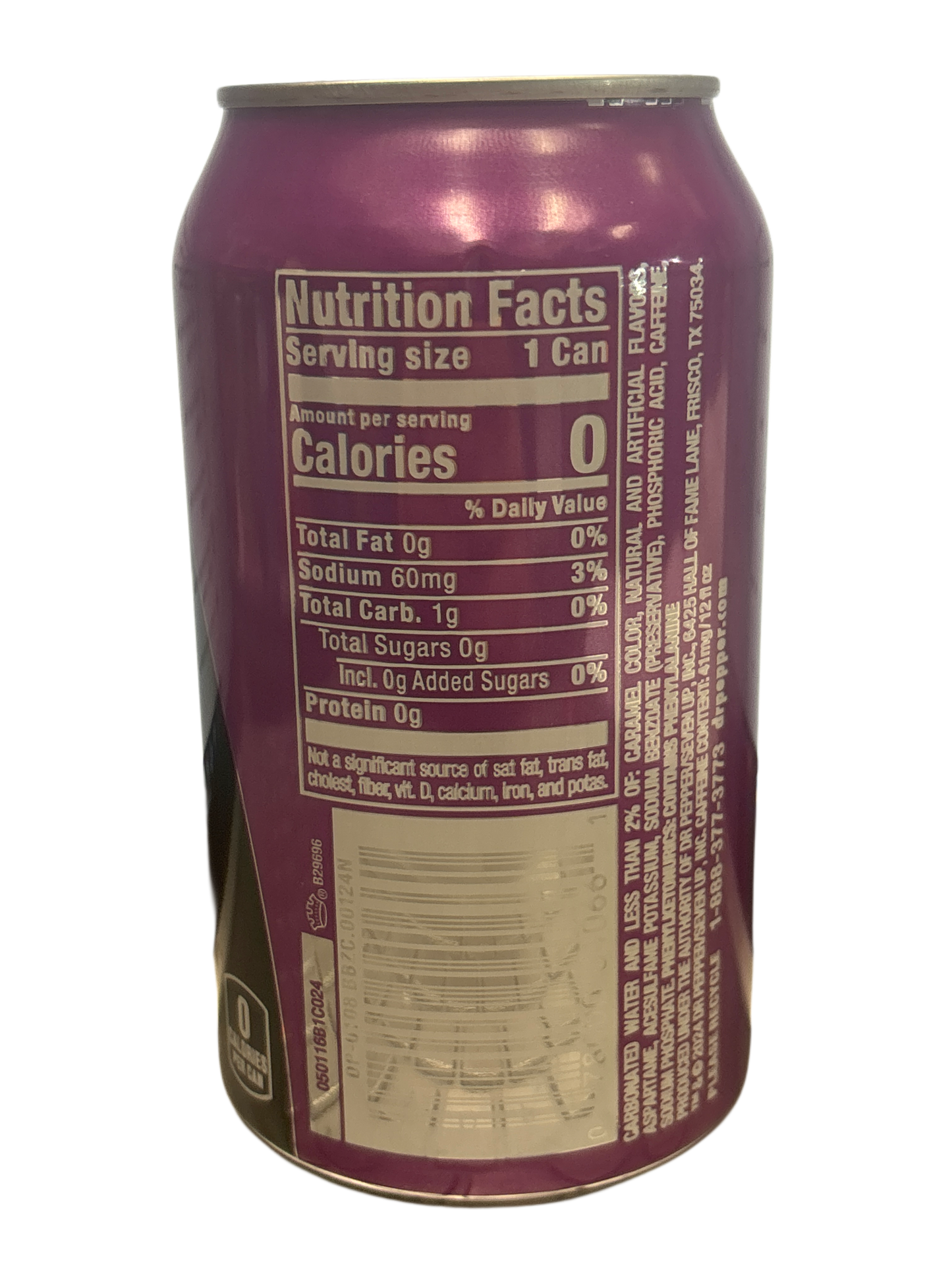 Dr. Pepper Blackberry Zero Sugar Can 355ML - U.S Edition