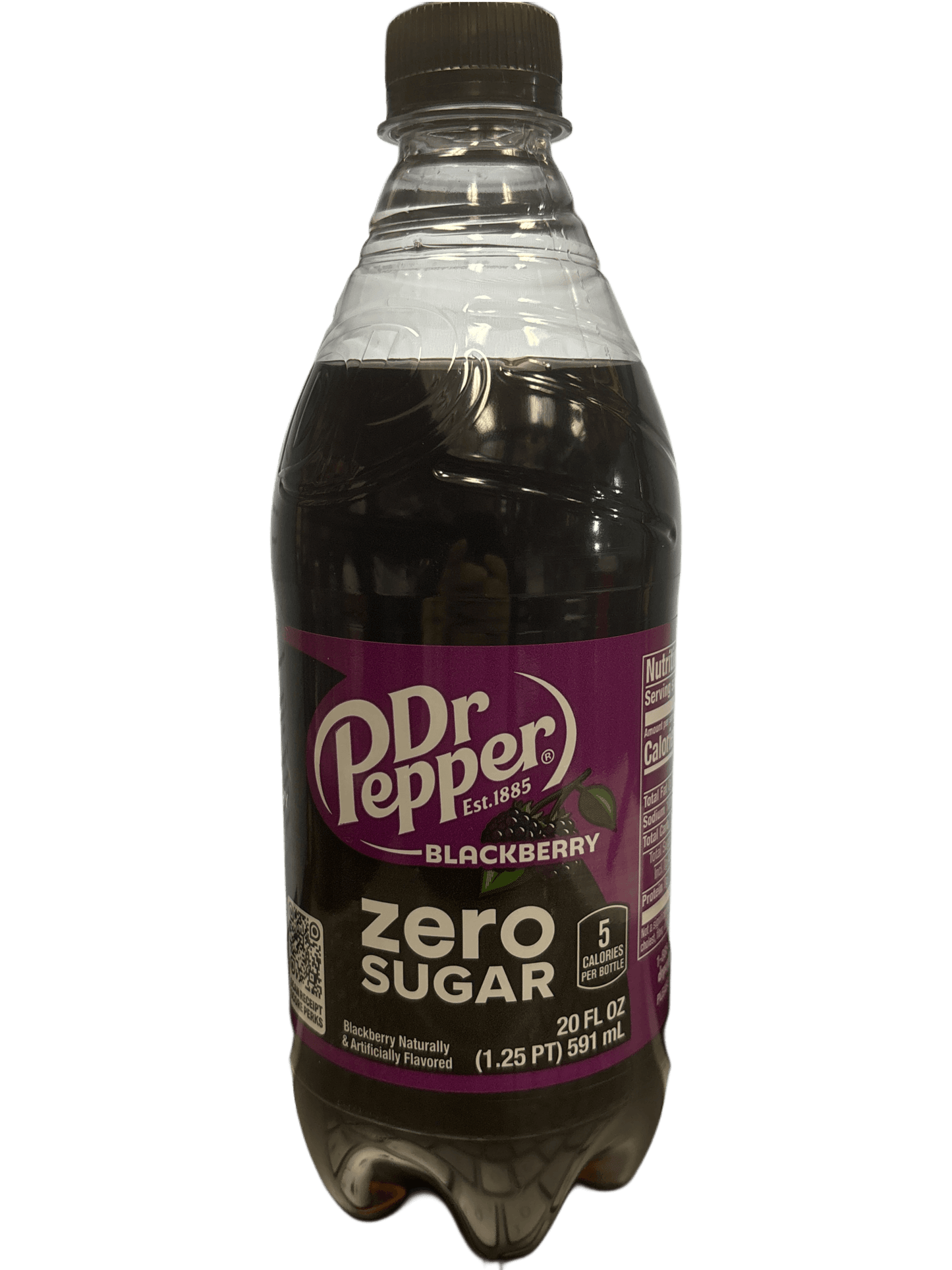 Dr. Pepper Blackberry Zero Sugar Bottle 591ML - U.S Edition