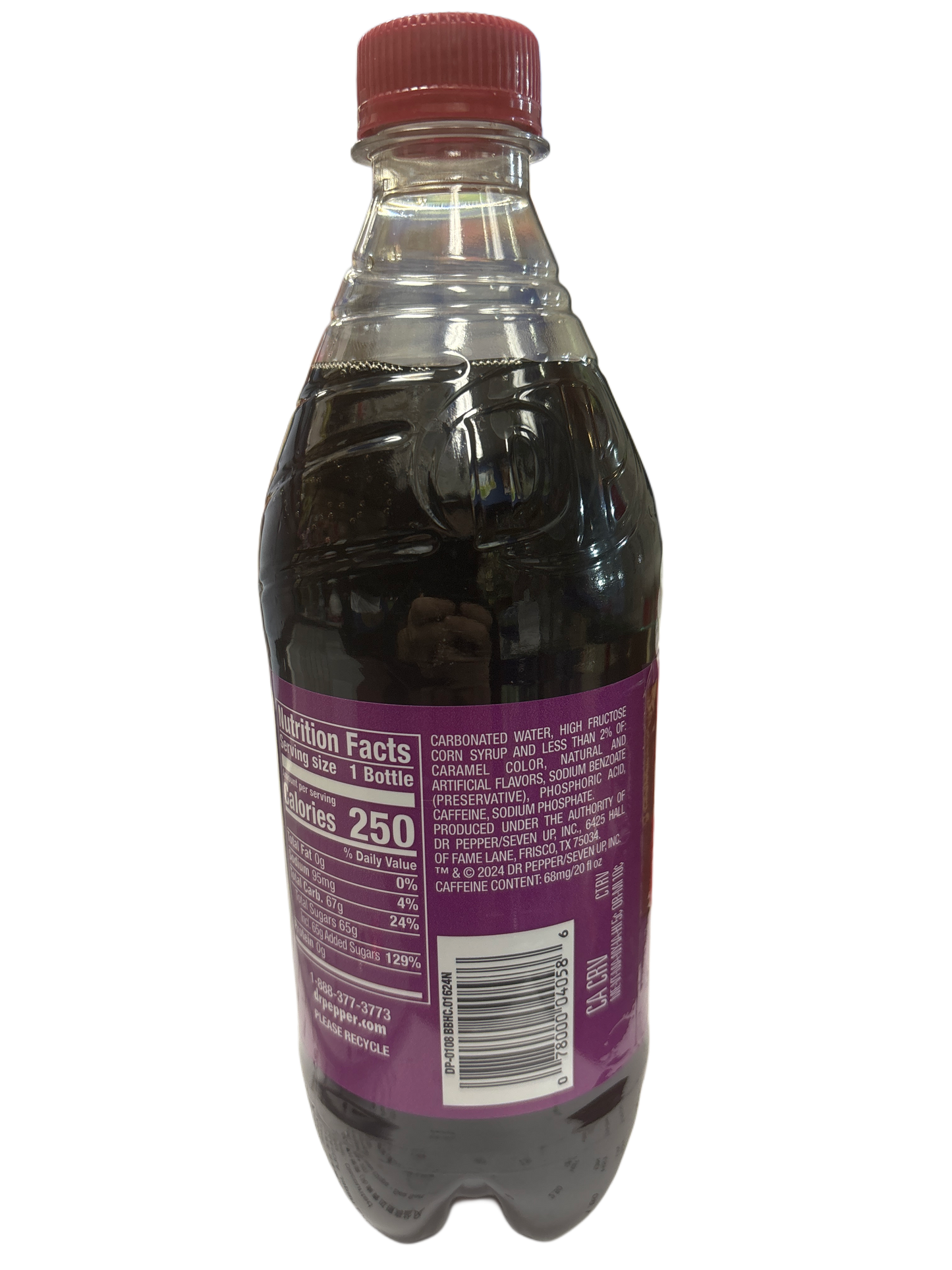 Dr. Pepper Blackberry Bottle 591ML - U.S Edition