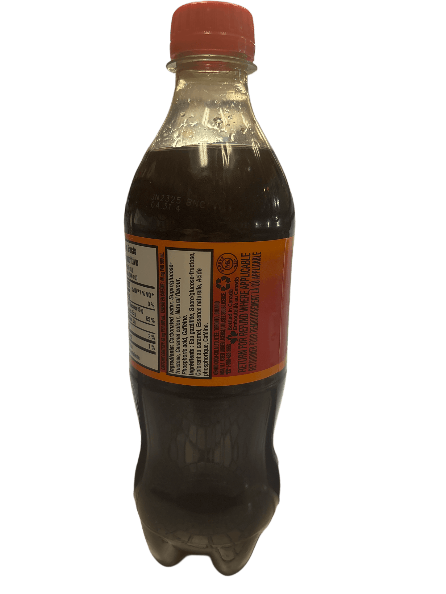 Coca Cola Orange Cream Soda Bottle 500 ML - Canada Edition