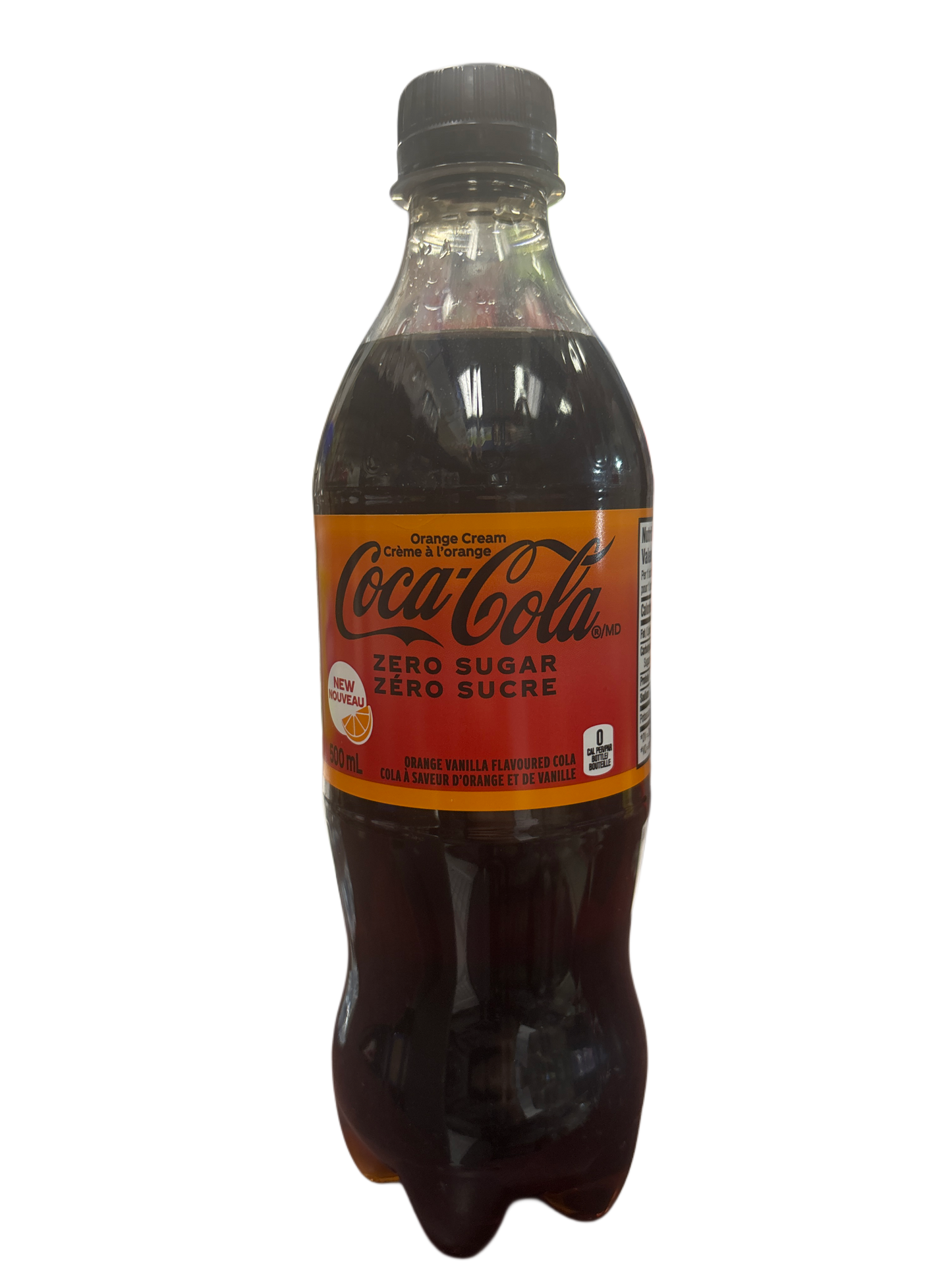 Coca Cola Zero Orange Cream Soda Bottle 500 ML - Canada Edition