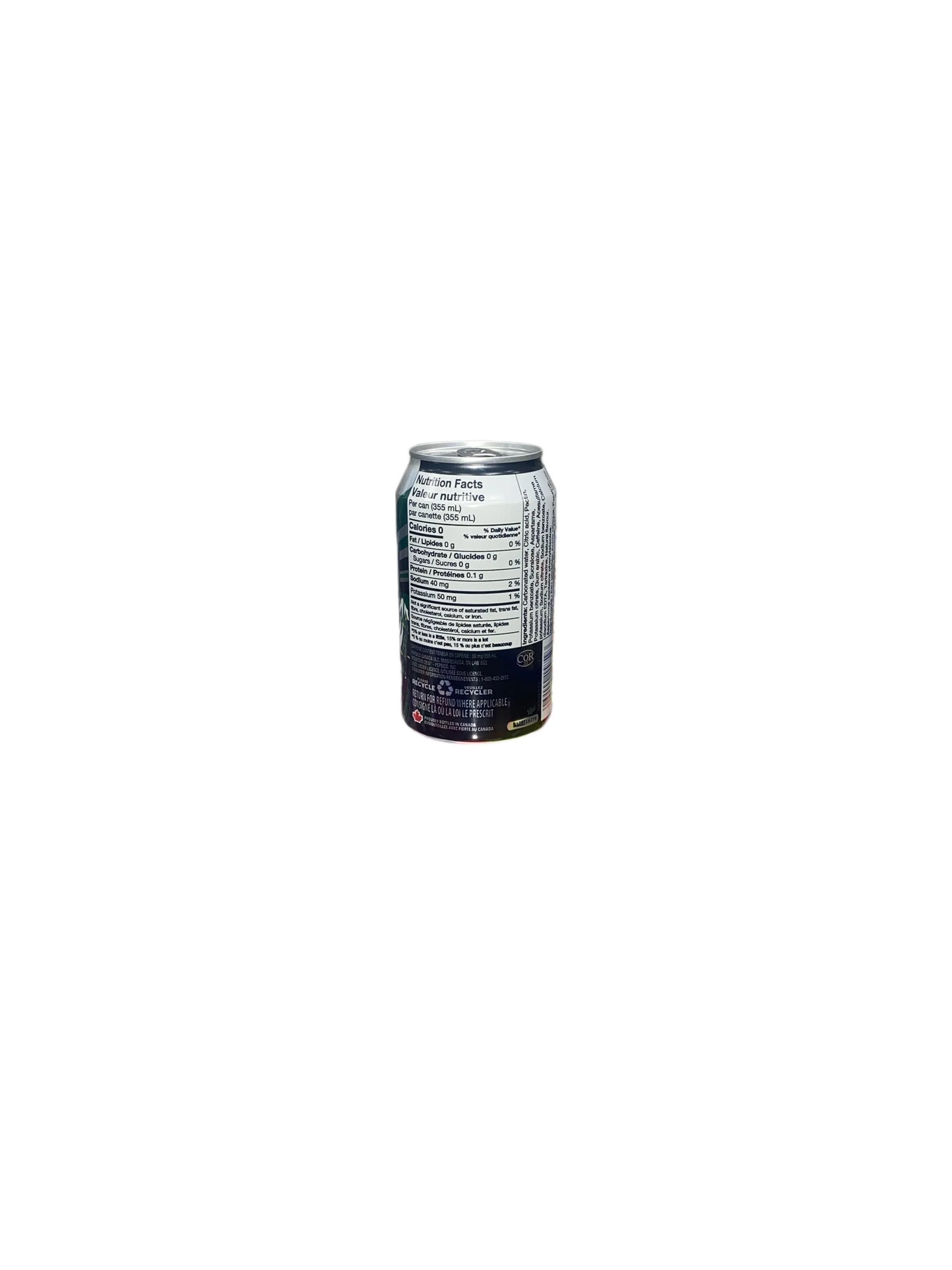 Mountain Dew Zero Sugar Citrus Can 355ml – Canadian Edition