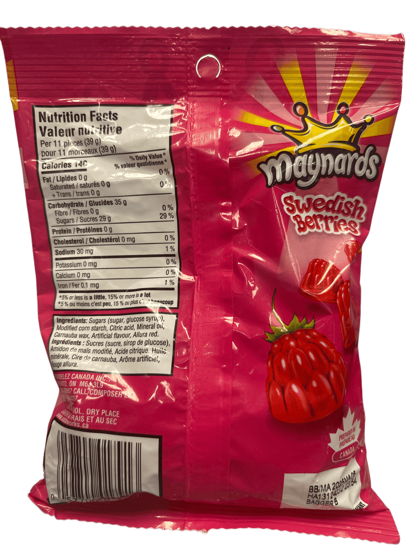 Maynards Swedish Berries 154G - Canada Edition