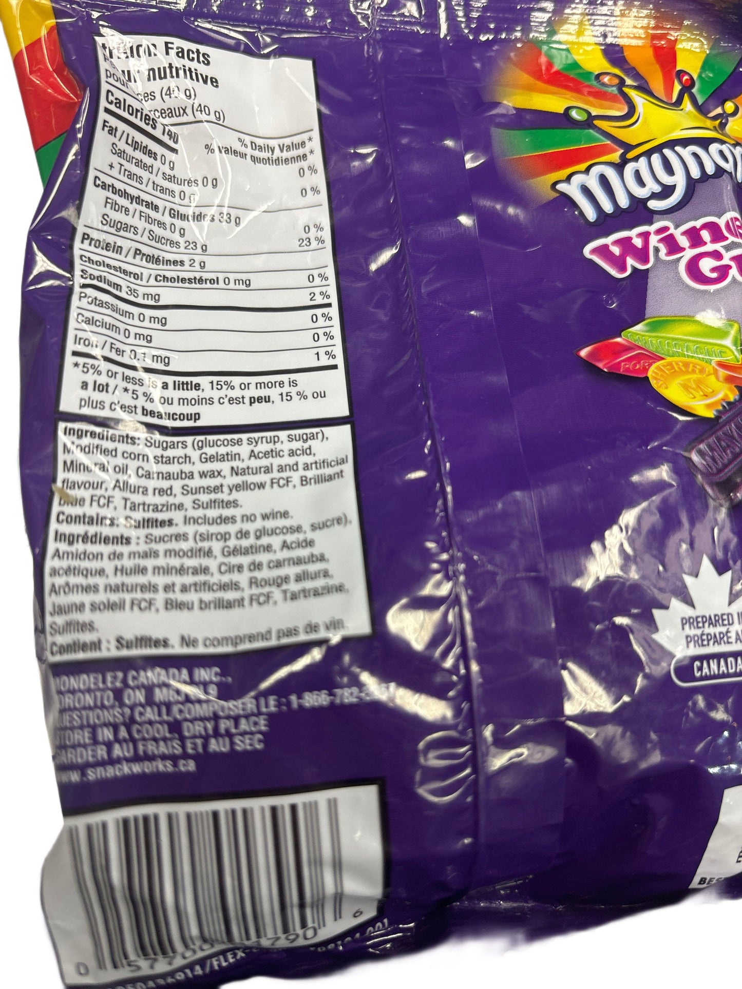 Maynards Wine Gums 154G - Canada Edition