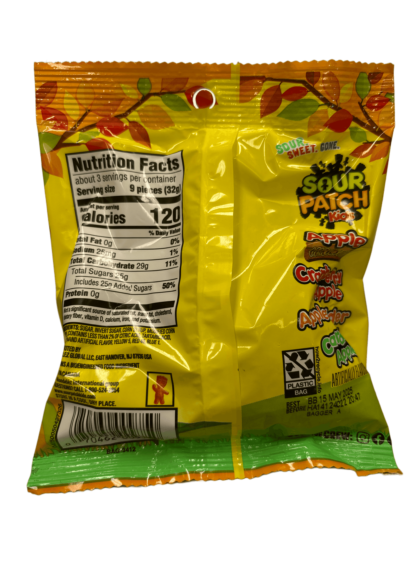 Sour Patch Kids Apple Harvest Candy Bag 101G