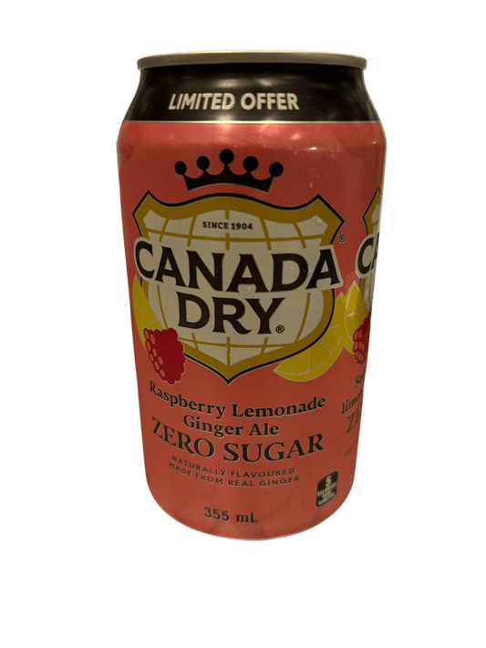 Canada Dry Zero Sugar Raspberry Lemonade Ginger Ale 355ML